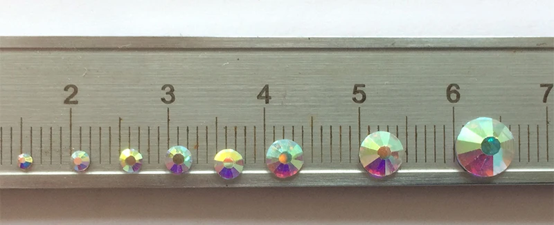 2058hf crystal AB ss10 Manufacturer top quality shiny crystal AB color hot fix rhinestones with strong glue back
