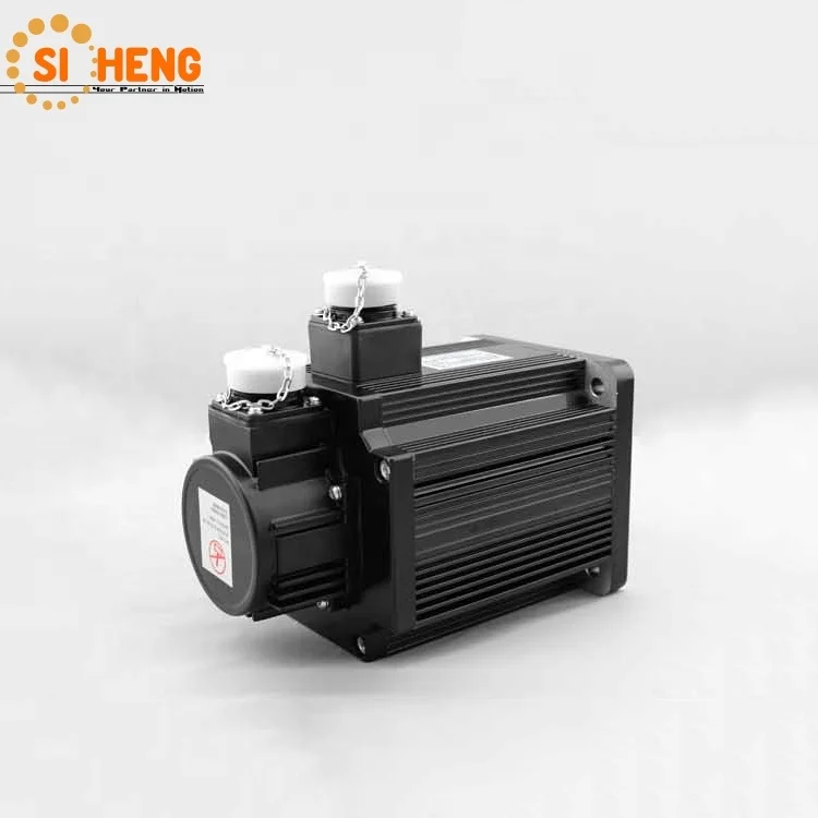 High quality 110mm motor flange  220V 1.5KW 3000RPM 5NM AC Servo Motor and driver  for cnc router Machine