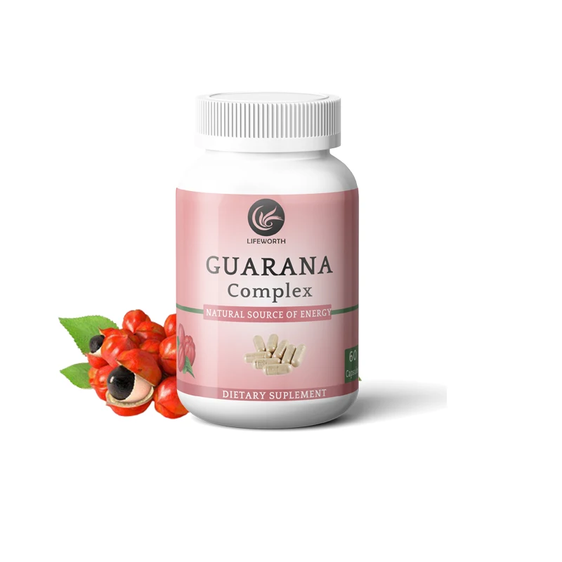 LIFEWORTH  organic herbal supplement for constipation guarana extract capsule