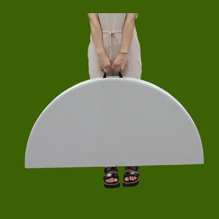 Space-Save Easy Transport 10 Seats Plastic Folding HDPE Banquet Dining Table And Chairs Set