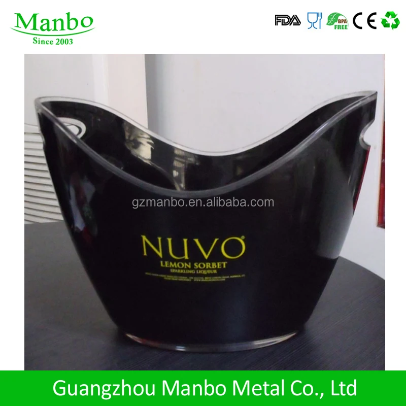 Wholesale Cheap Price Customized Matte Color Plastic Beer Bottle Cooler Ice Bucket