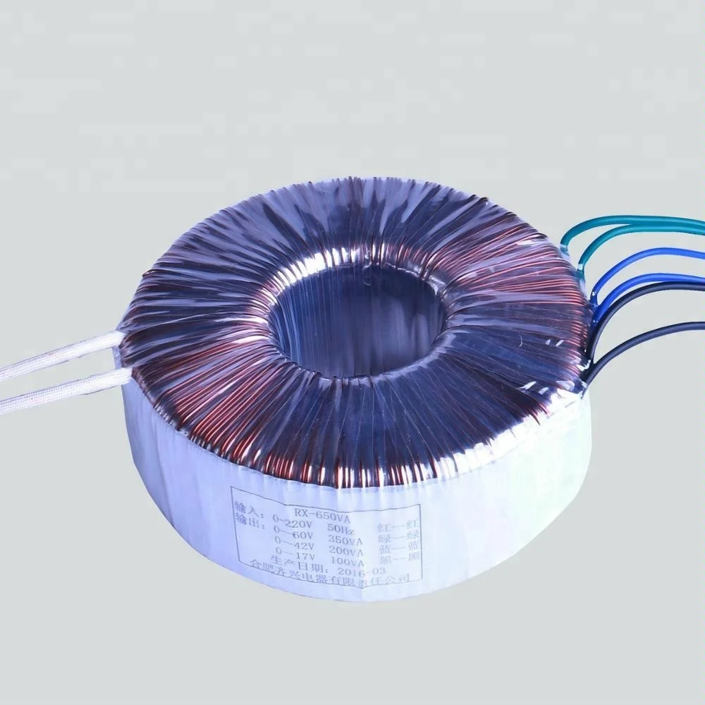 
24-0-24 Toroidal Transformer With Low Profile and Low Weight 