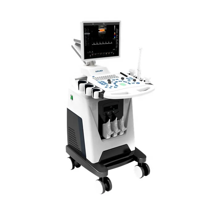 Cheapest ultrasound machine color doppler/ trolley ultrasound scanner DP-F3