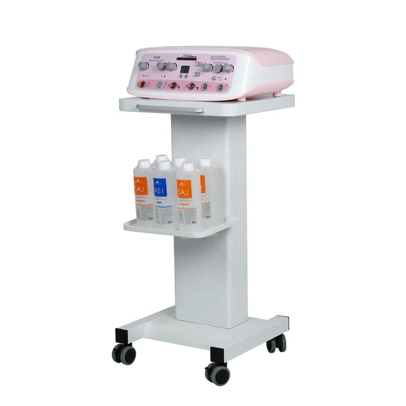 
4-wheel mobile portable facial beauty machine salon trolley 