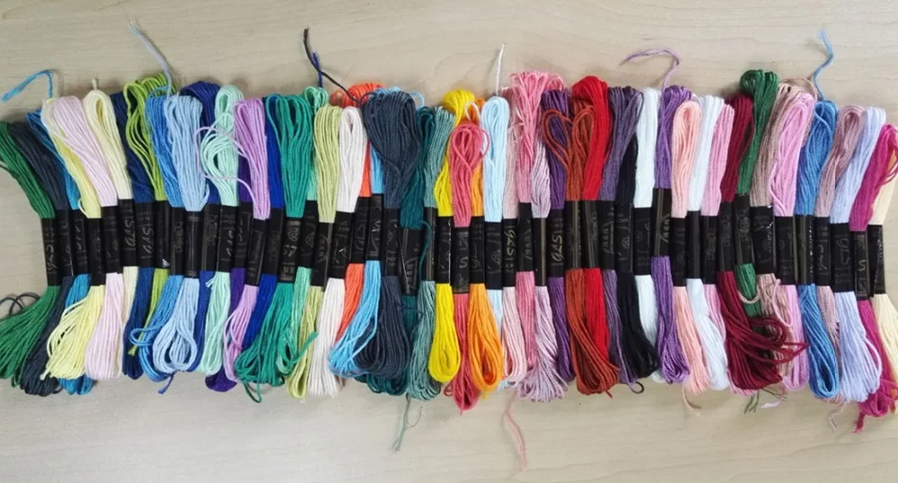 
New arrival 50 Different Colors Anchor Cross Stitch Cotton Sewing Skeins Embroidery Thread Floss Thread 