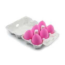 2018New Style Super Soft Water Droplet Shape Powder Puff Cosmetic Make Up Blender No Latex Sponge 6Pcs Set