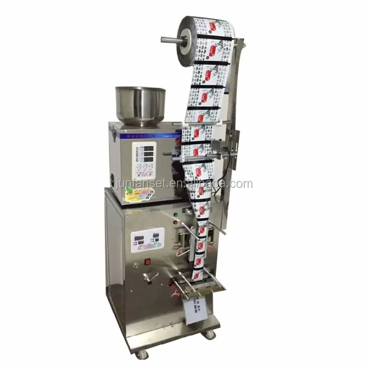 2-100g Automatic particle powder Bags Weighing Filling Machine with Bag sealer