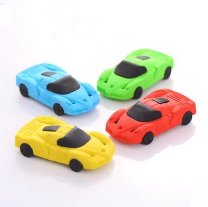 Cute Car Shape Rubber Eraser For Students