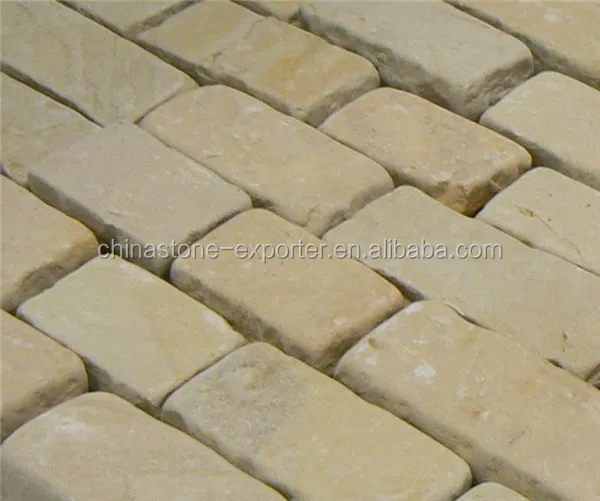 
yellow sandstone blocks 
