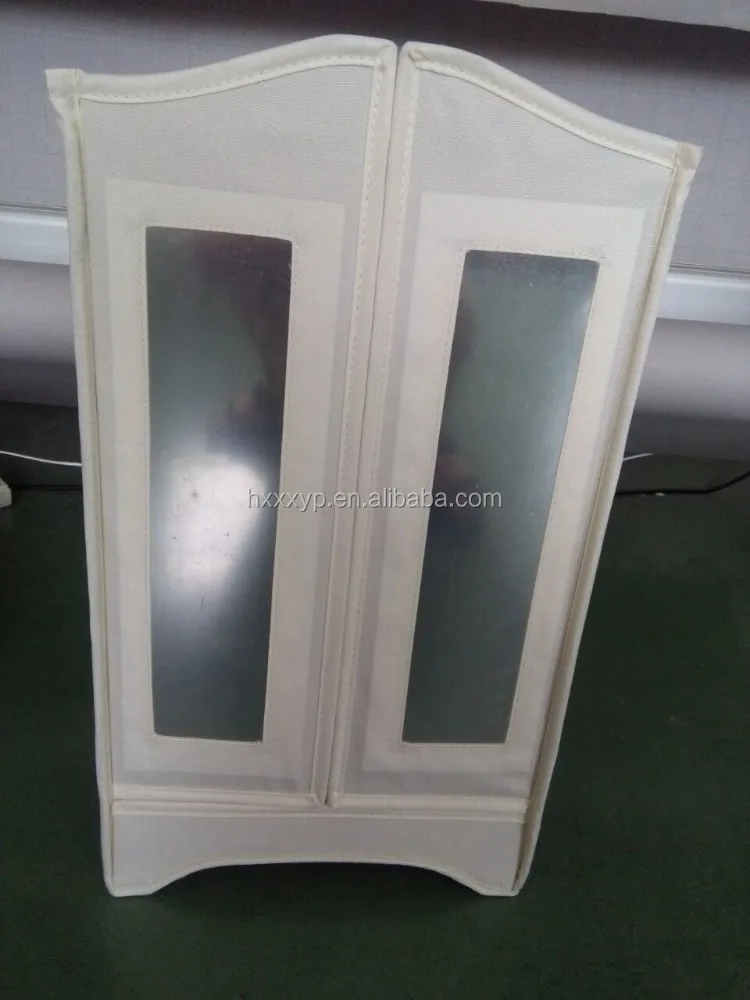 Белый деревянный шкаф для кукол 18 дюймов, шкаф с 3 вешалками для кукол, шкаф для кукол