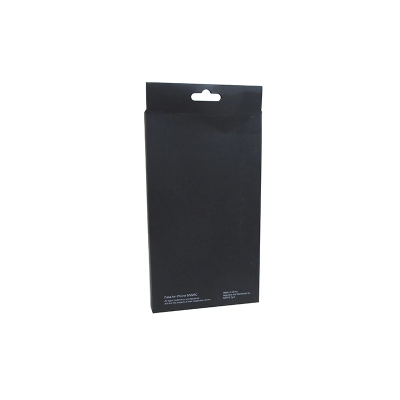custom black cell phone case packaging with pvc window