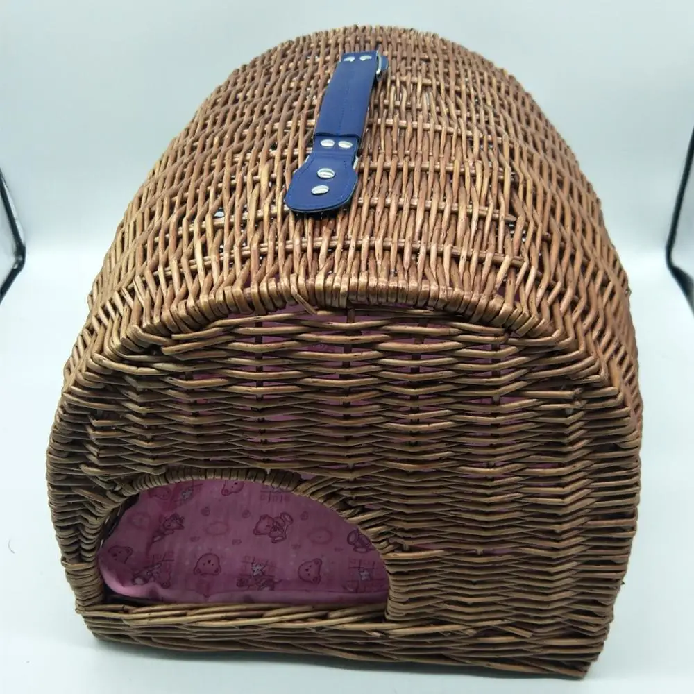 Легкий 2 яруса ящик для кошки пользовательского образца ивовая корзинка животные корзины плетеная корзина