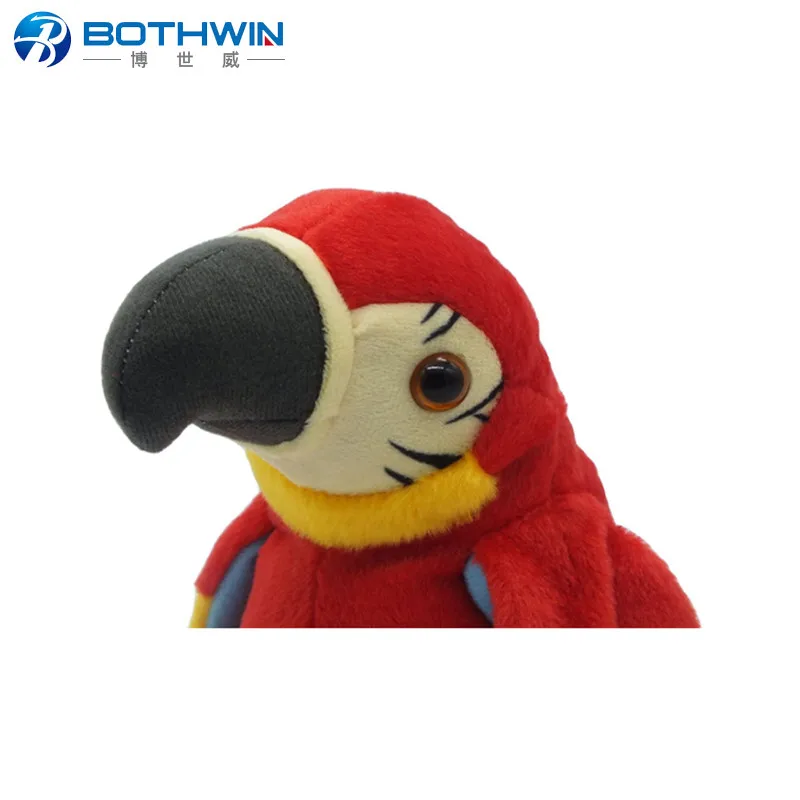 
Talking parrot toy-electronic animal plush toy repeats after words&sounds as special gift for kids 