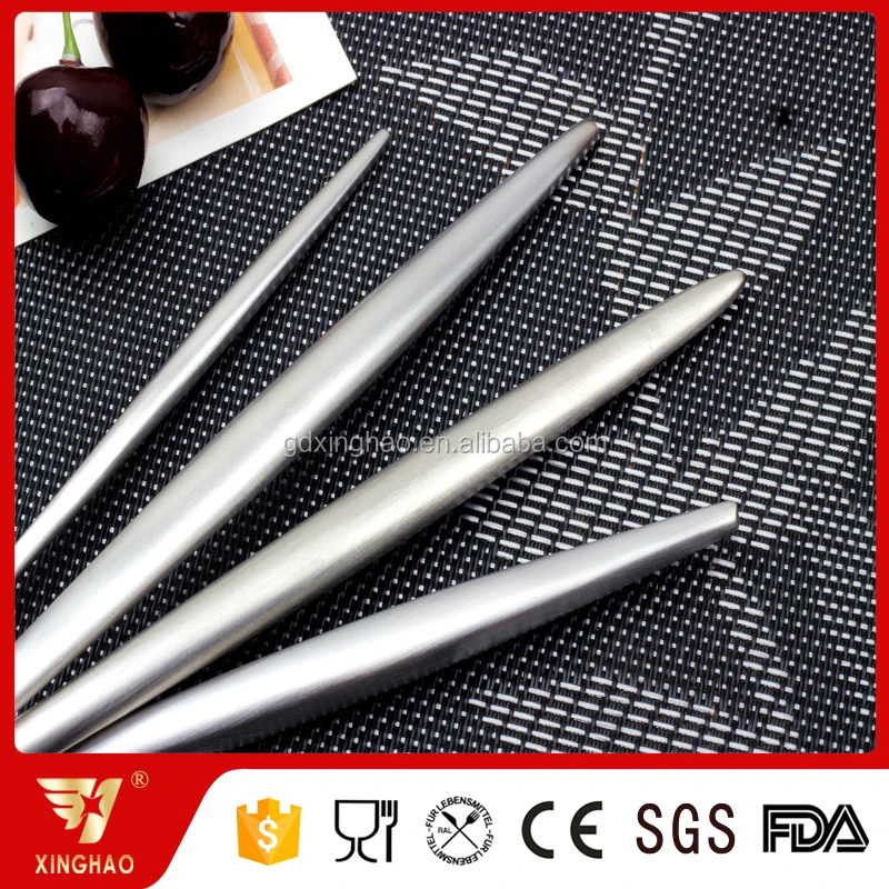 High Quality Matte Silver Stainless Steel Knife Spoon Fork Flatware Cutlery Set