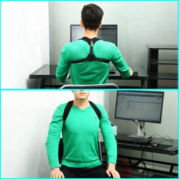 Low moq adjustable back posture corrector clavicle spine braces back slouching shoulder lumbar brace support belt