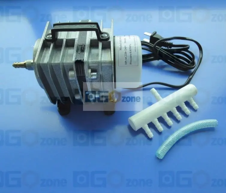 DGOzone 40L/min portable electromagnetic air pump 40 lpm air compressor aluminum alloy aquarium accessory