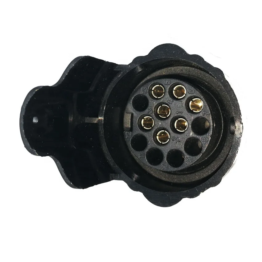 TM3033 High quality European 7 way 12V 7 to 13pin N Type Pole Trailer Plug way mini adapter