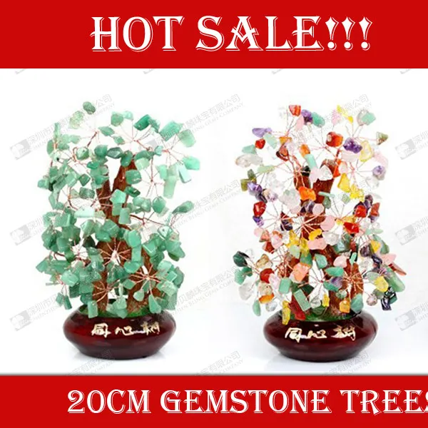 Gemstone tree for sale,colorful stone trees wholesale