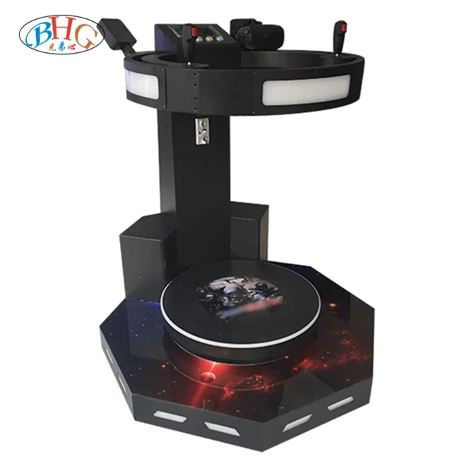 hot selling 9d treadmill equipment vr standing platform simulator with vive handle