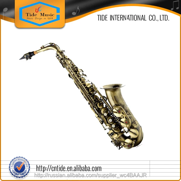 Популярный Сорт Альт-Саксофон Антикварная Зеленый Бронза