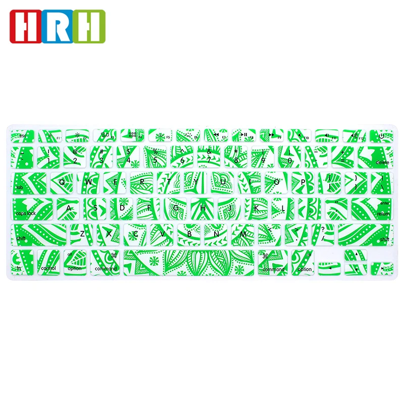 мандала Пейсли цветок Английский клавиатура протектор для macbook air keyboard cover