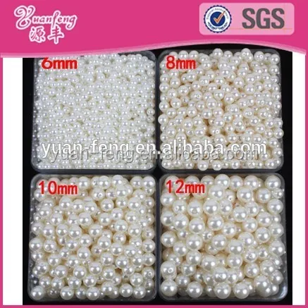 Factory price wholesales hot selling round abs perolas beads