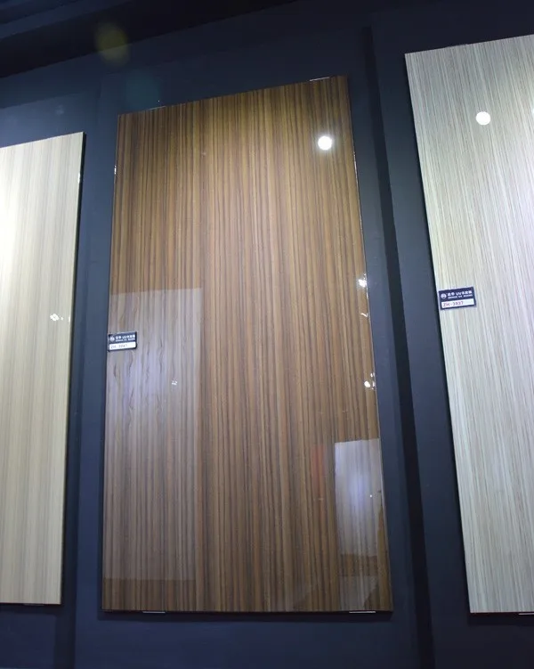high gloss wooden grain UV MDF panel ZH-3947