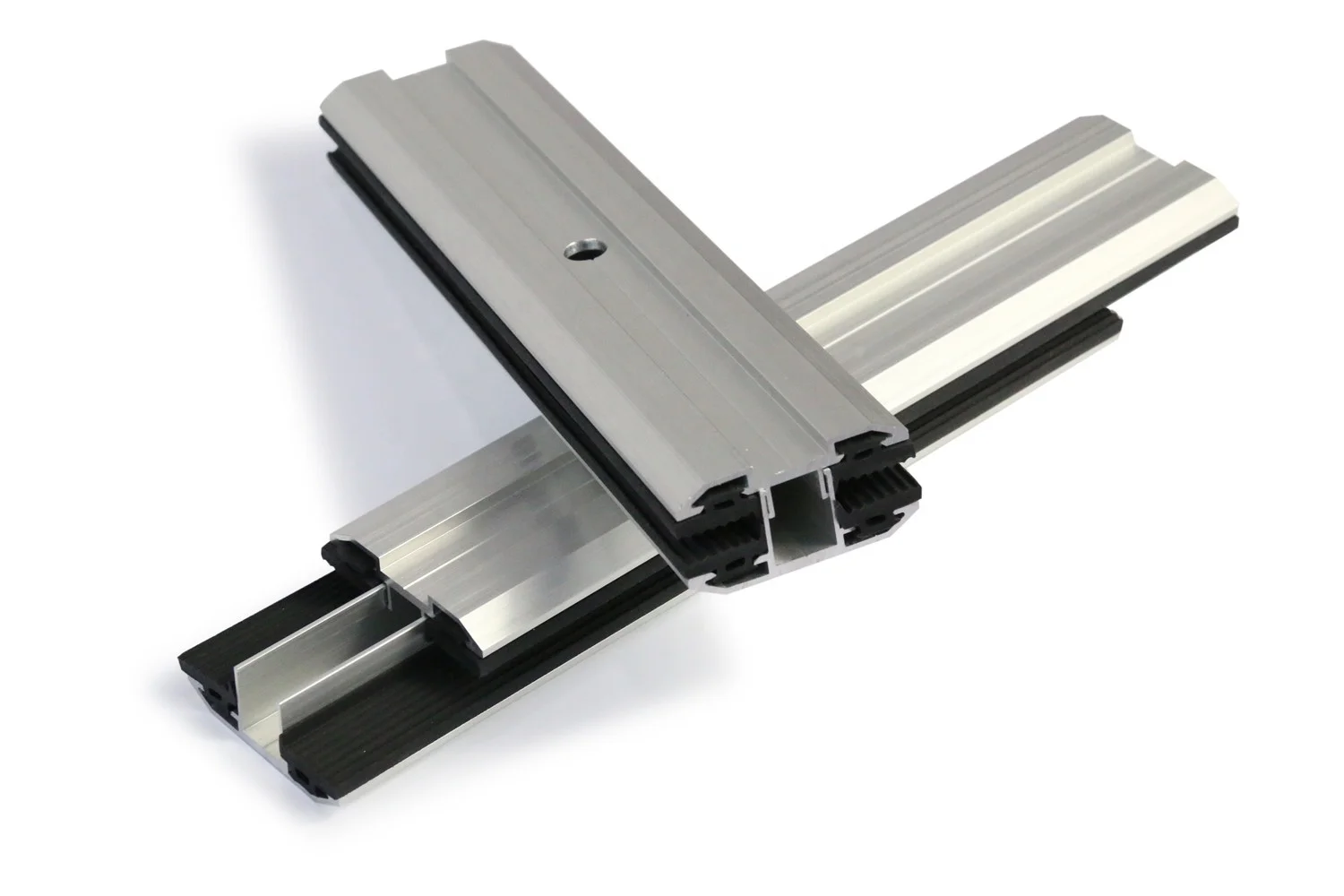 Wholesale high quality Frameless Panel Solar Clamp Black/Silver Color