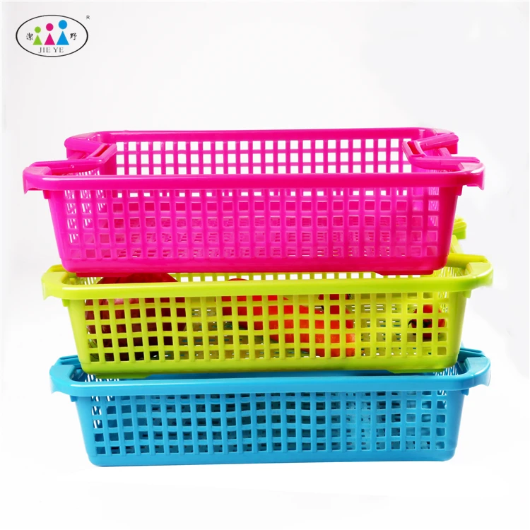 Beautiful Design Vegetable Fruit Rectangular Plastic Basket