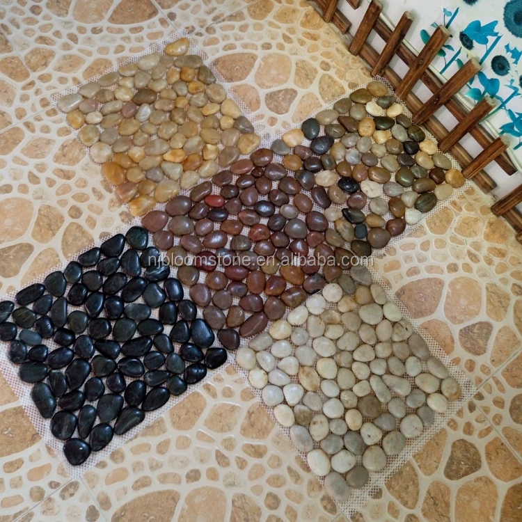 pebble tile bathroom floor tiles