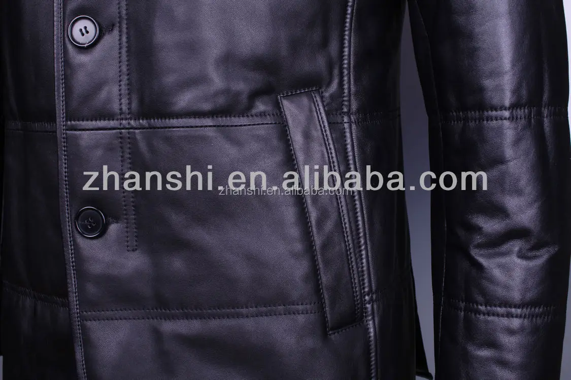 Russian style clothing sheep leather jackets for men
