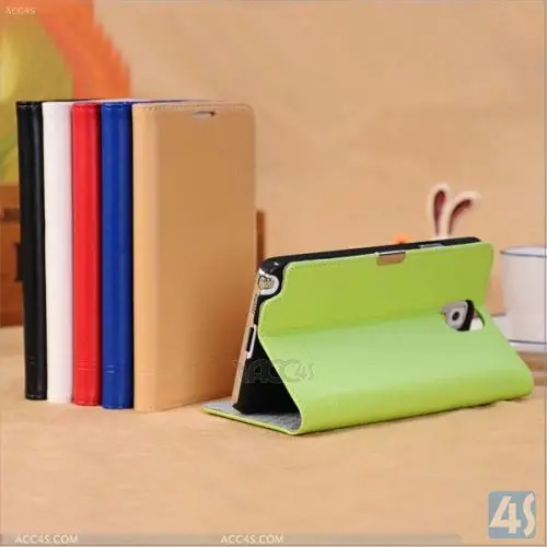 Бумажник из натуральной кожи для Samsung Galaxy Note 3 N9000 P-SAMN9000CASE041