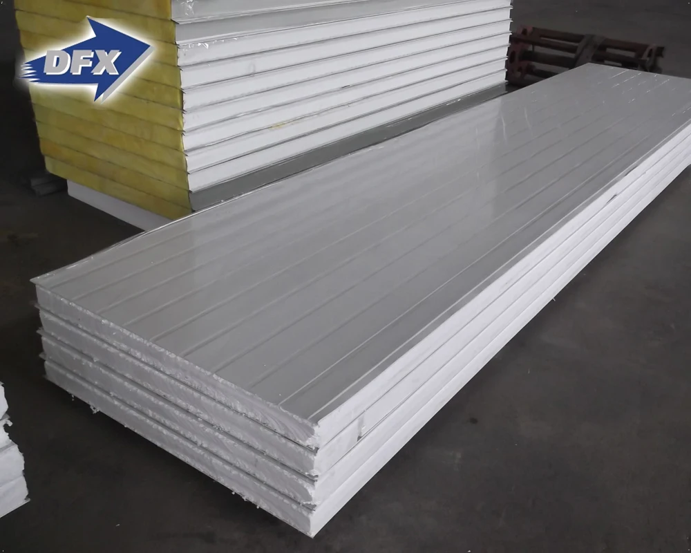 Qingdao thermal insulation cold room using polyurethane sandwich roof panels / PU panel sandwich