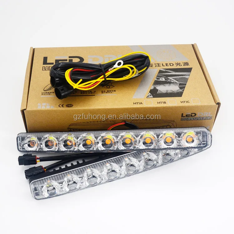 
12v white amber led daytime running light for drl led head lamp led turn signal light 