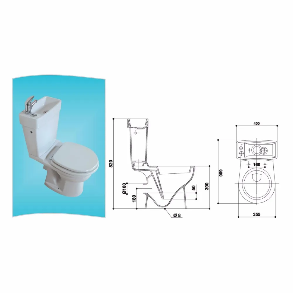 Умная электрическая система унитаза 600 Вт 230 В для погреба дома