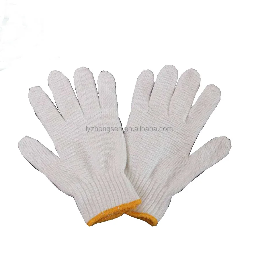 
7 Gauge 10 Gauge Safety Cotton Knitted Gloves White Cotton Working Hand Gloves Safety Gloves For Industrial Use  (60687773762)
