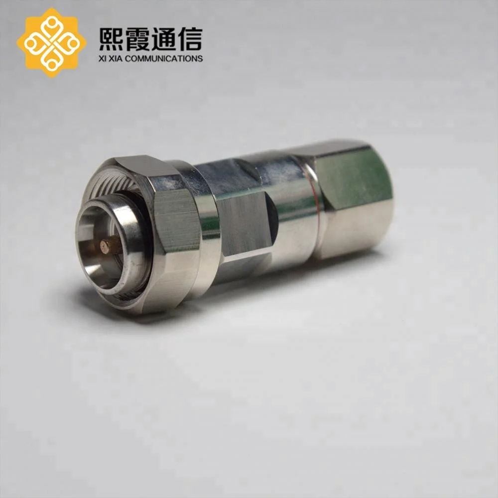 
4.3-10 Mini DIN Male connector copper Connector 1/2' Super Flexible feeder cable 