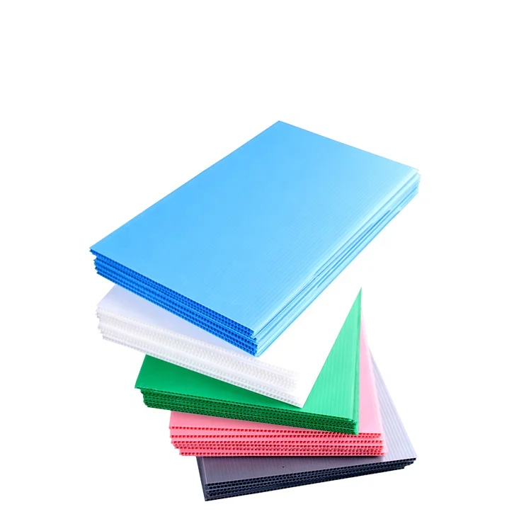 Hollow boards/PP corrugated plastic sheet/glossy coated hollow plastic sheet