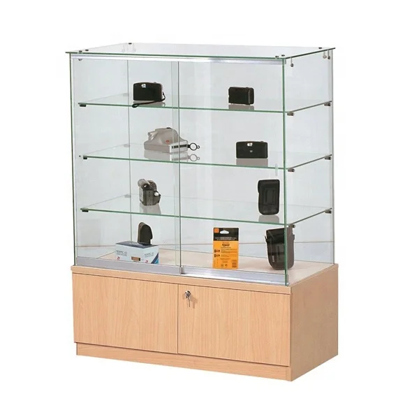 China manufacturer glass display cases for retail displays