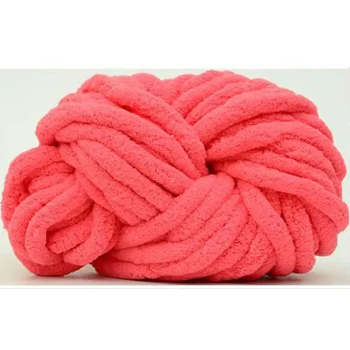 Wuge 100% polyester thick ice line knitting yarn for blanket