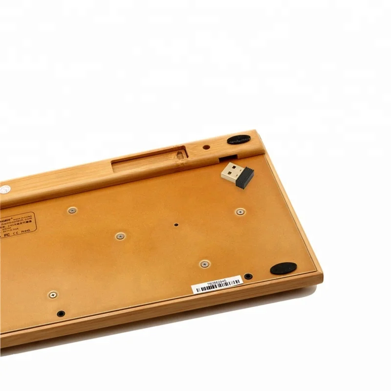 Wireless Eco Hotsale Factory Price Bamboo Keyboard