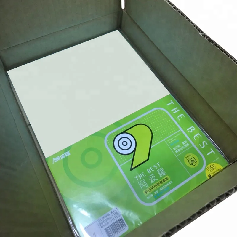 A4 multi color self adhesive printing label paper