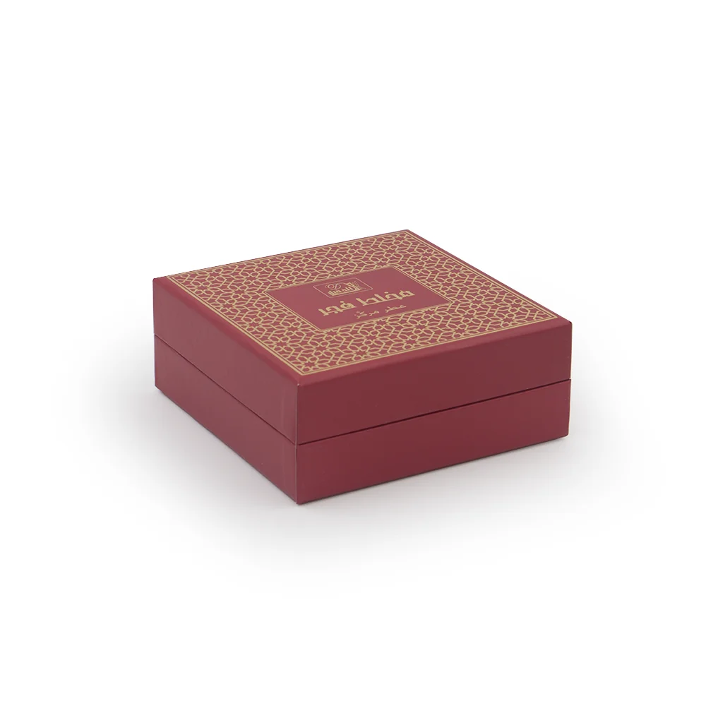 Beautiful Gift Perfume Paper Box Packaging With Hot Stamping , White Black Red
