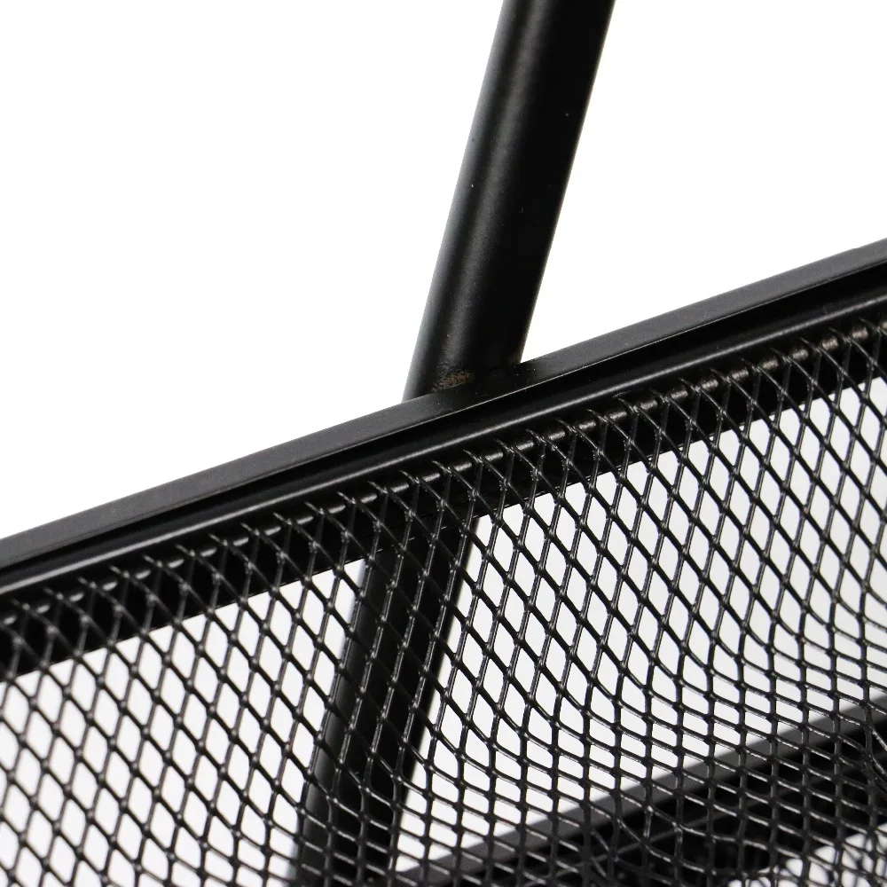 4 tiers metal mesh black a4 size document file tray for office