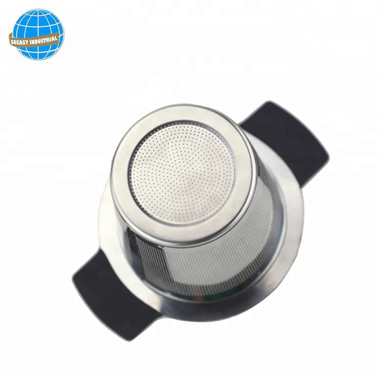 stainless steel 304 mesh Tea Infuser tea strainer with silicone and lid