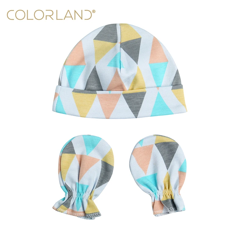 С защитой от царапин варежки и милые носки для новорожденных, одежда для маленьких девочек, красивая детская шапка