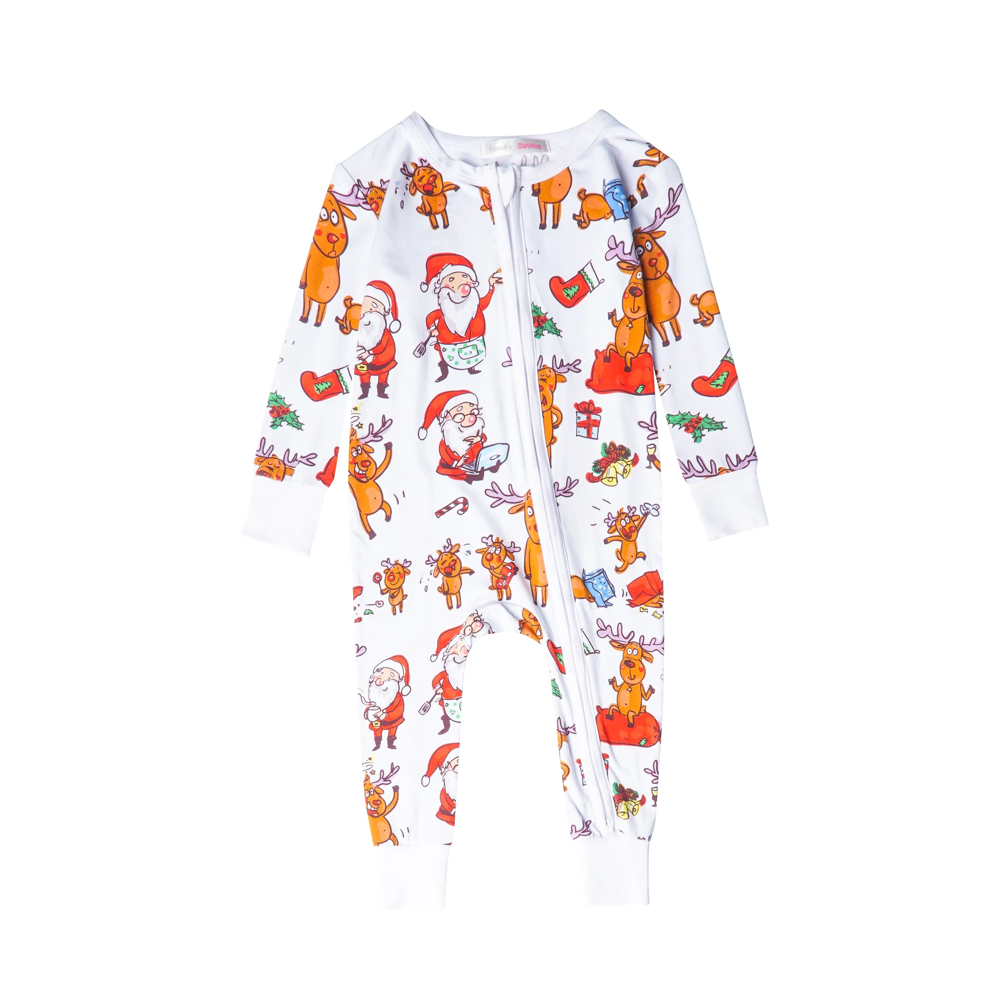Custom Print 100% Bamboo Zipper Suit Bamboo Onesies Baby Clothes