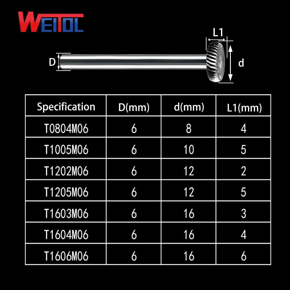 WeiTol hot sell solid carbide rotary files burrs with metal cutting