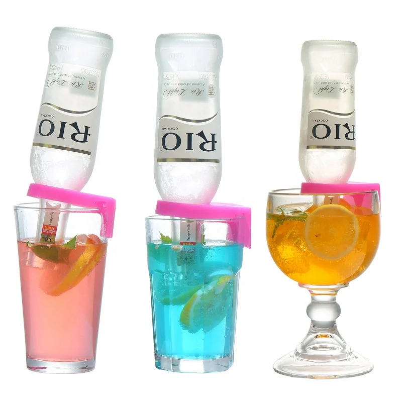 Cheap Plastic Beer Bottle Holders Drink Clip and Margarita Glasses