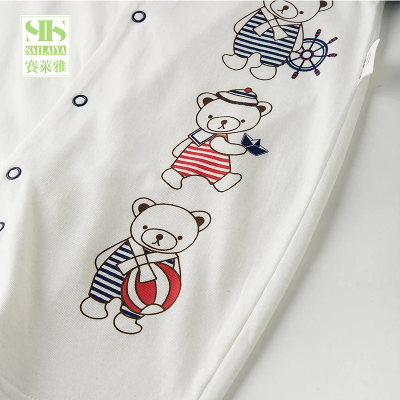 
baby summer short sleeve jumpsuit organic cotton baby clothes 